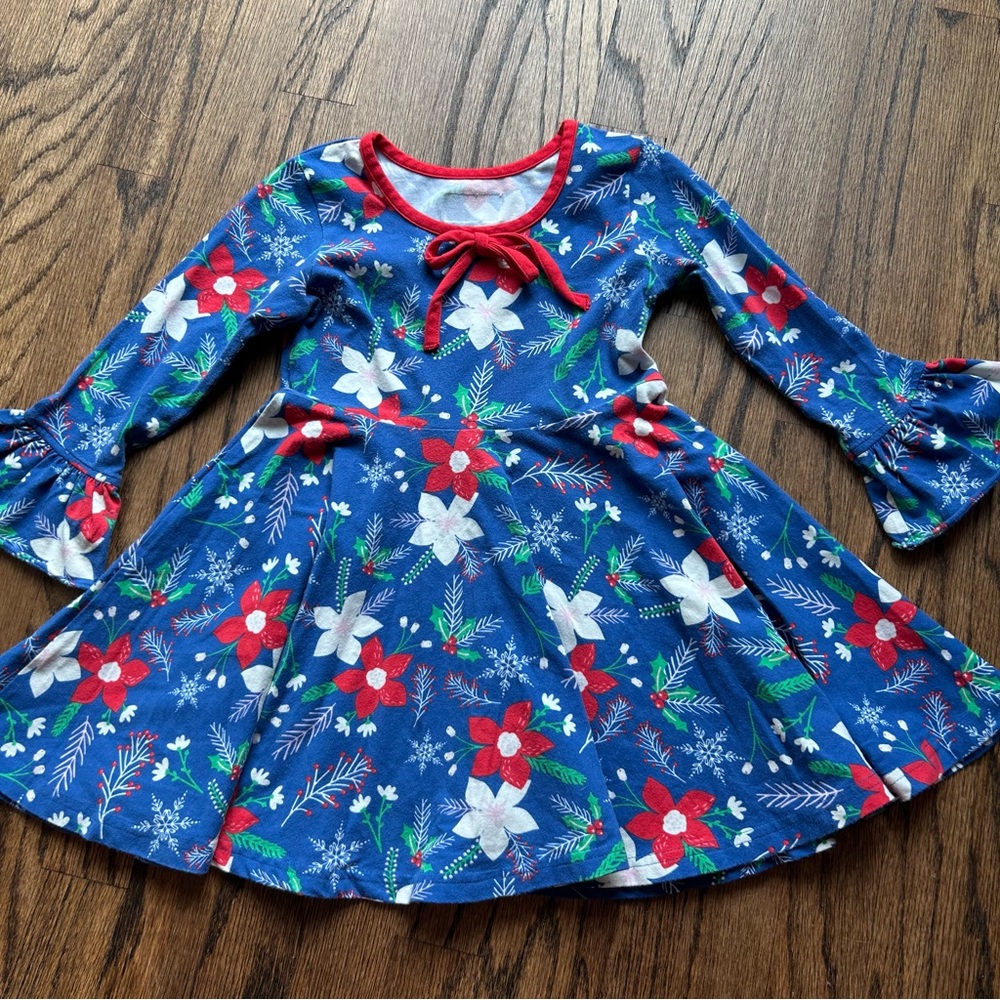 Eleanor Rose Poinsettia Dress Size 4-5